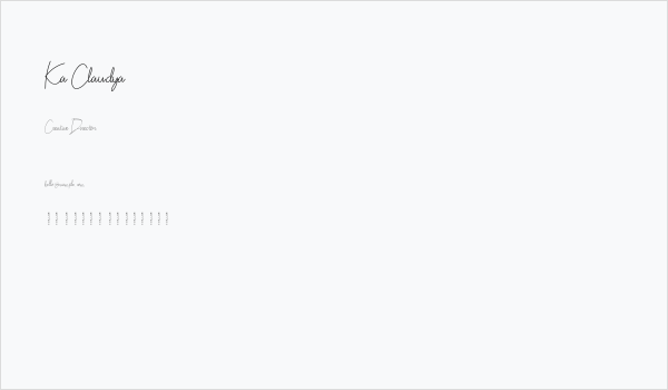 Ka Claudya Business Card