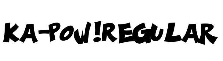 Ka-Pow! Regular Font