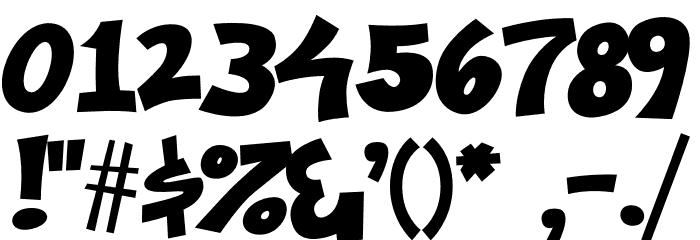 Ka-Pow! Regular Font OTHER CHARS