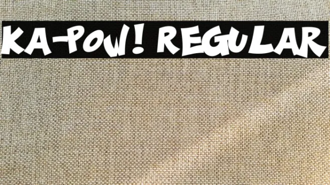 Ka-Pow! Regular Example 1