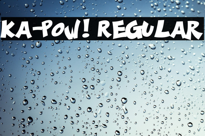 Ka-Pow! Regular Font examples