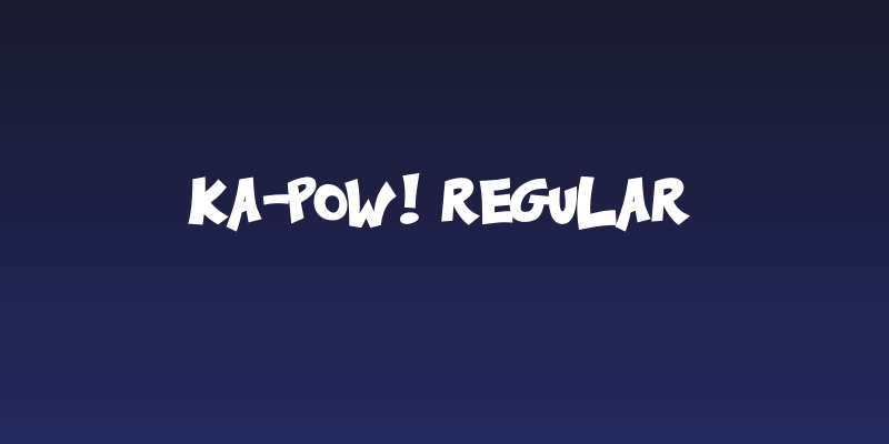Ka-Pow! Regular Social Header