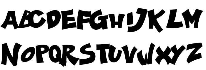 Ka-Pow! Regular Font LOWERCASE