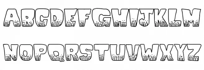 KaBlooie! Font UPPERCASE