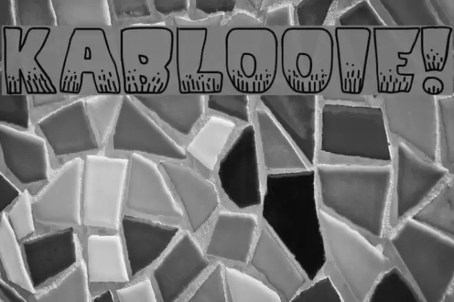 KaBlooie! Font examples