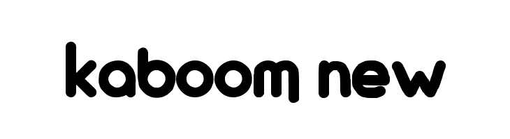 KaBoom New  les polices de caractères gratuit tlcharger