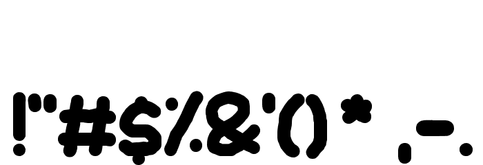 KaBoom New Font OTHER CHARS