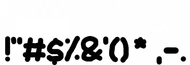 KaBoom New Font OTHER CHARS