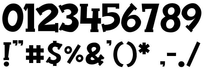 KaNg PacKet DEMO Font OTHER CHARS