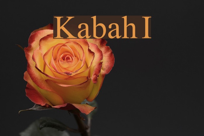 Kabah I Font examples