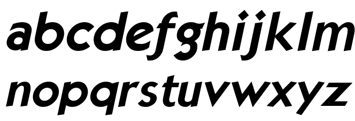 Kabala Bold Italic Font LOWERCASE
