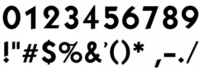 Kabala Bold Font OTHER CHARS