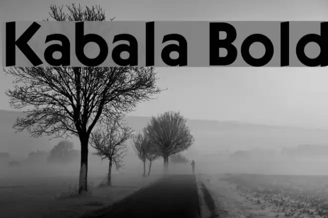 Kabala Bold Font examples