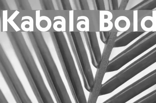 Kabala Bold Font examples