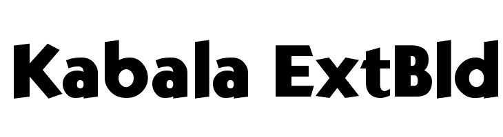 Kabala ExtBld Font