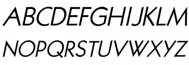 Kabala Italic Caratteri MAIUSCOLE