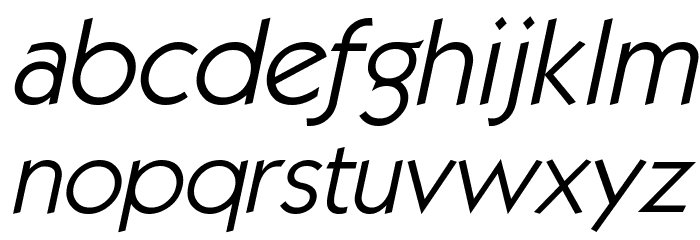 Kabala Italic Font LOWERCASE