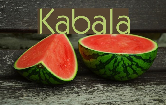 Kabala Font examples