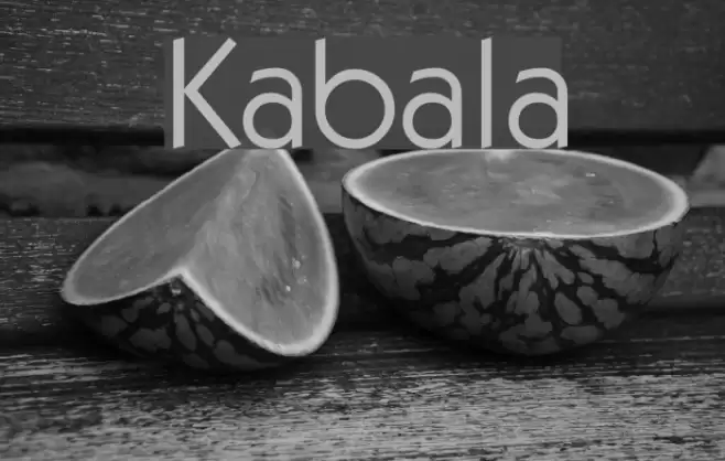 Kabala Font examples