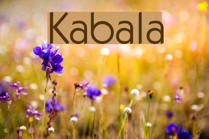 Kabala Font examples