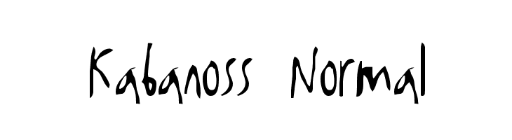 Kabanoss Normal  Frei Schriftart Herunterladen