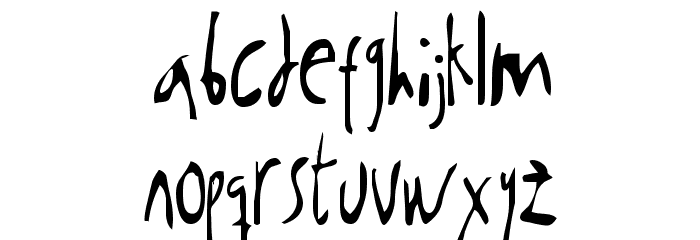 Kabanoss Normal Font LOWERCASE