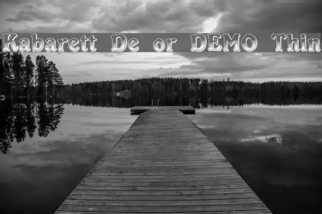Kabarett Decor DEMO Thin Font examples