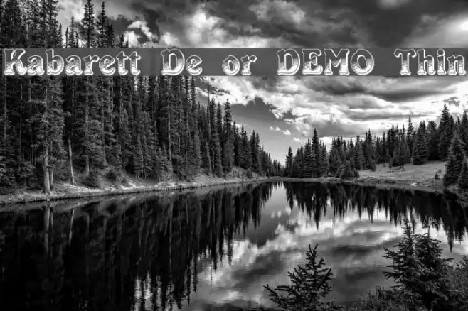 Kabarett Decor DEMO Thin Font examples
