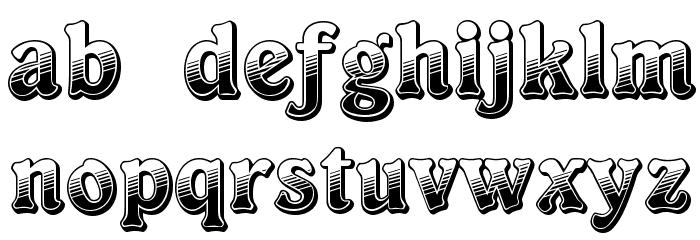 Kabarett Decor DEMO Thin Font LOWERCASE
