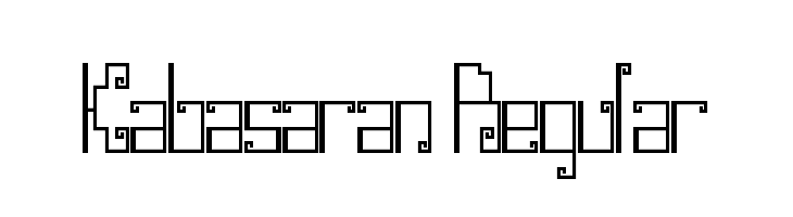 Kabasaran Regular  Descarca Fonturi Gratis