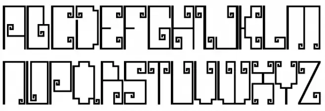 Kabasaran Regular 字体 大写