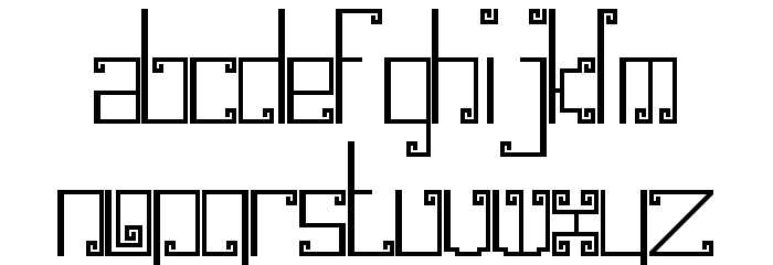 Kabasaran Regular Font LOWERCASE