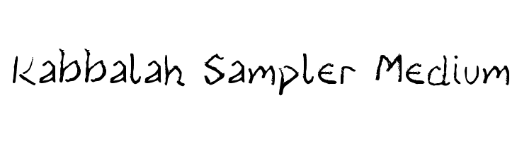 Kabbalah Sampler Medium  Free Fonts Download