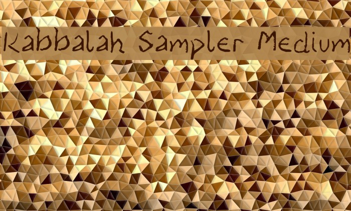 Kabbalah Sampler Medium Font examples