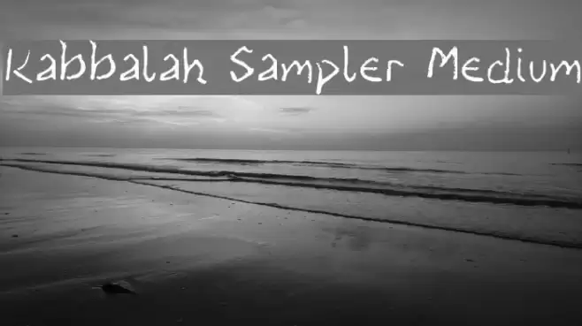 Kabbalah Sampler Medium خط examples
