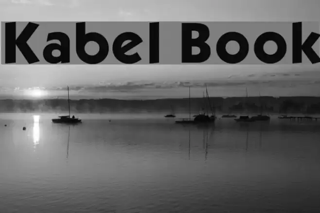 Kabel Book Font examples
