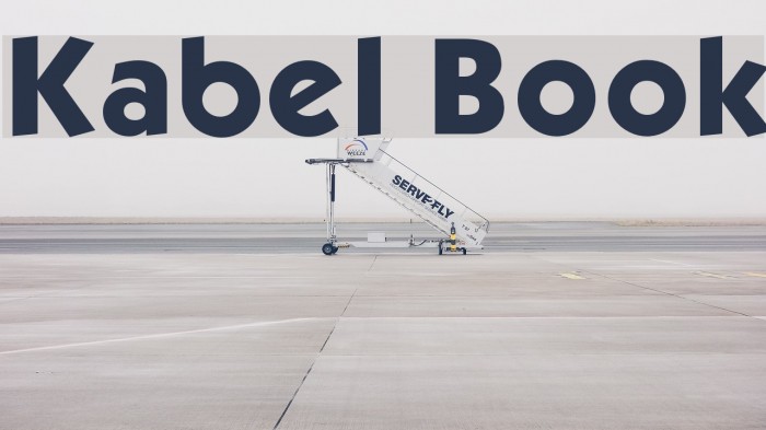 Kabel Book Font examples