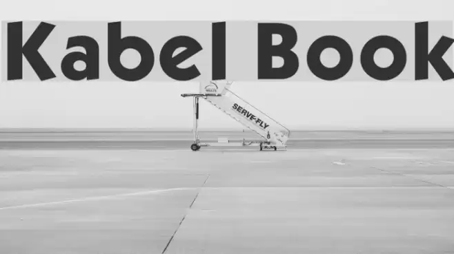 Kabel Book Font examples