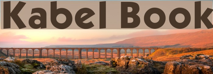 Kabel Book Font examples
