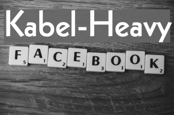 Kabel-Heavy Font examples