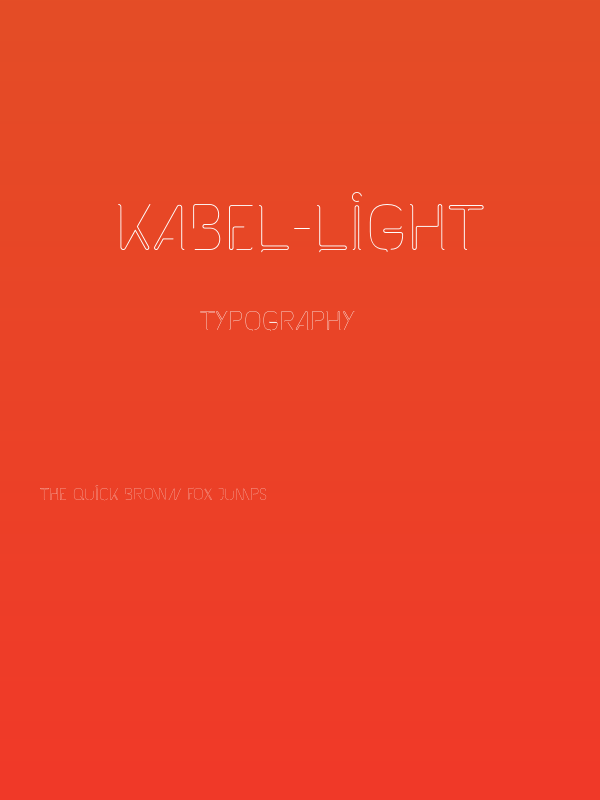 Kabel-Light Poster