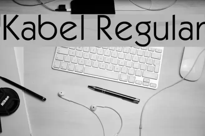 Kabel Regular Font examples
