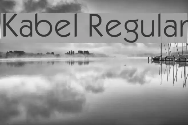 Kabel Regular Font examples