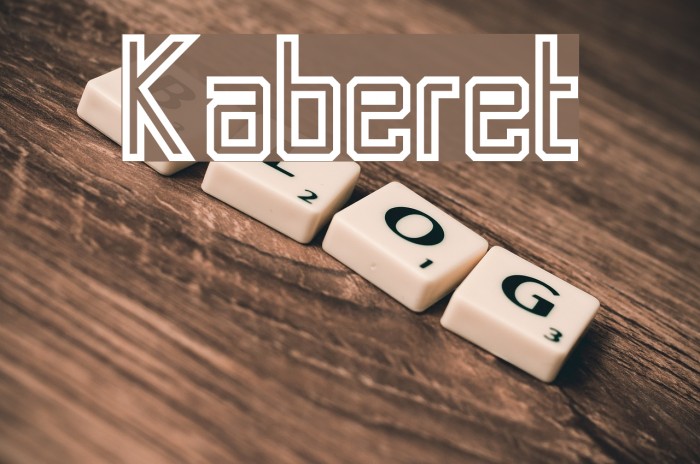 Kaberet Font examples