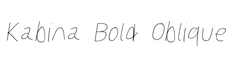 Kabina Bold Oblique  Free Fonts Download