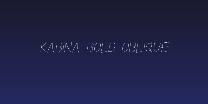 Kabina Bold Oblique Social Header