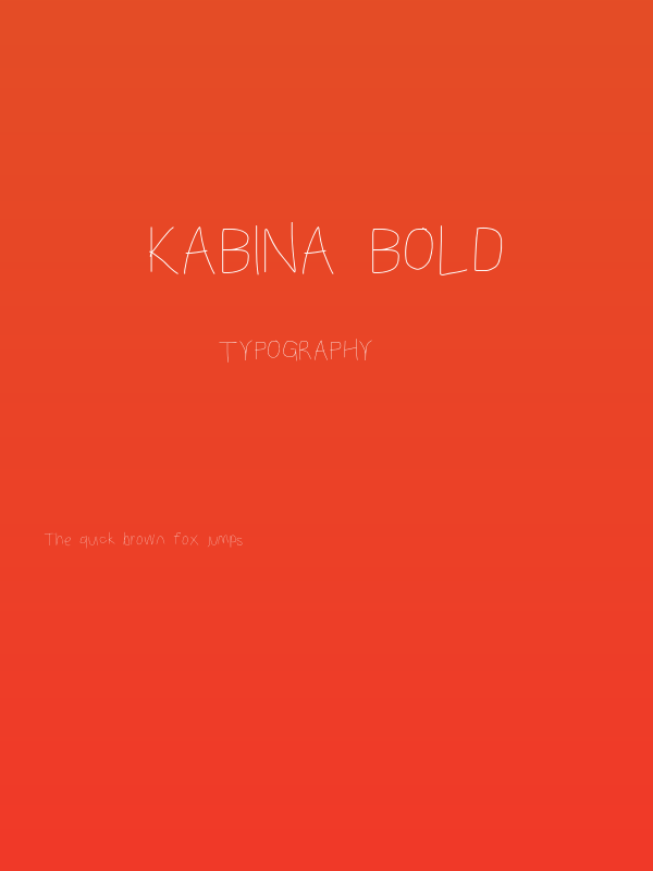 Kabina Bold Poster