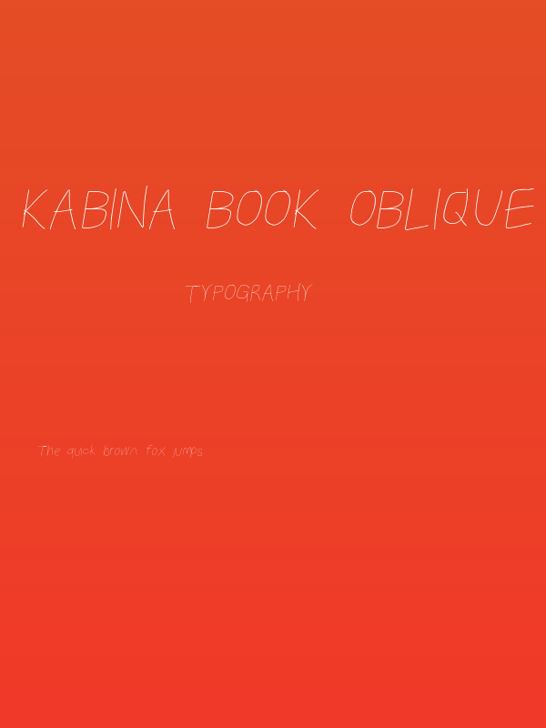 Kabina Book Oblique Poster