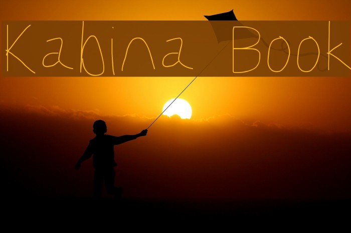 Kabina Book Font examples