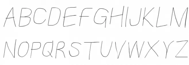Kabina Light Oblique 字体 大写